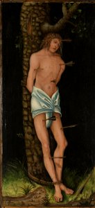 Cranach, hans skole, Verksted Lucas Cranach den eldre - St. Sebastian - NG.M.00290 - National Museum of Art, Architecture and Design. Free illustration for personal and commercial use.