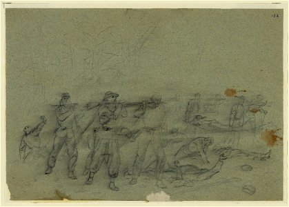 Wounded being carried away LCCN2004660079