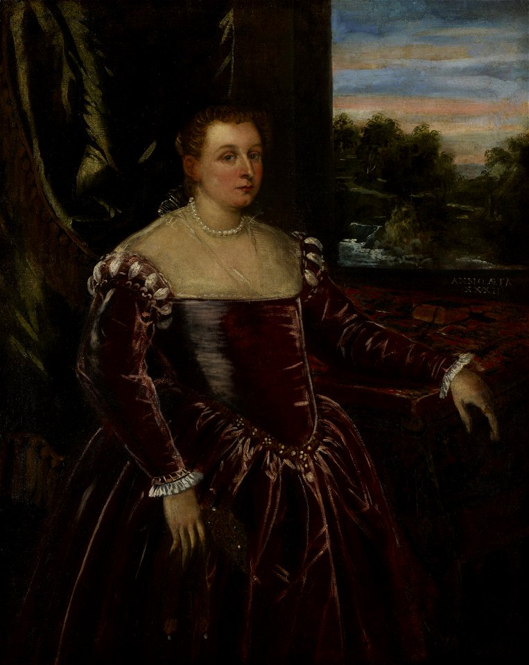 Workshop of Jacopo Tintoretto, Dogaressa Morosina Morosini-Grimani - Portrait of Dogaressa Morosina Morosini - 24.4 - Minneapolis Institute of Arts