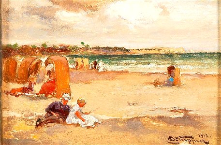 Josef Wopfner - On the Beach