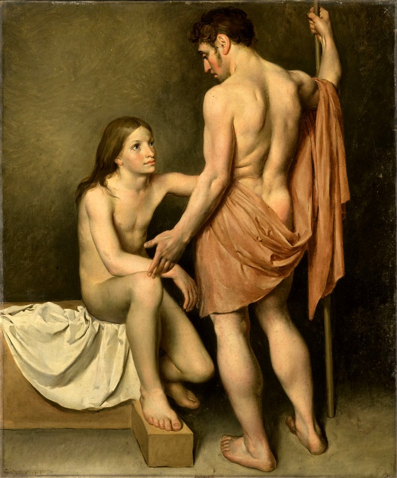 Woutherus Mol - Academiestudie van een man en een vrouw