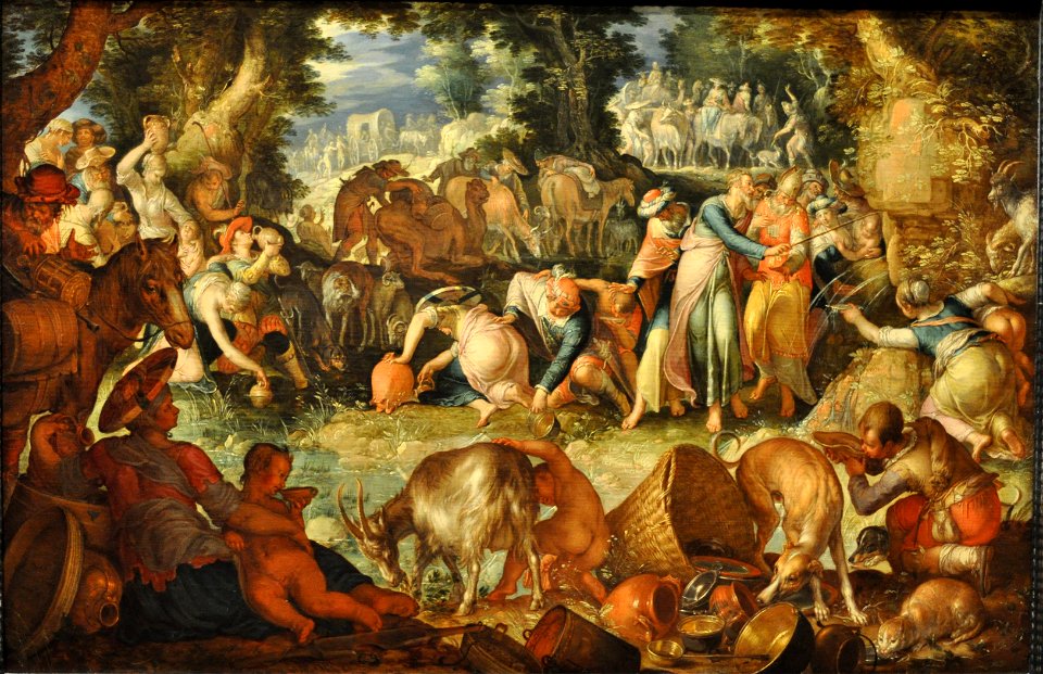 Joachim Wtewael - Moses Striking the Rock