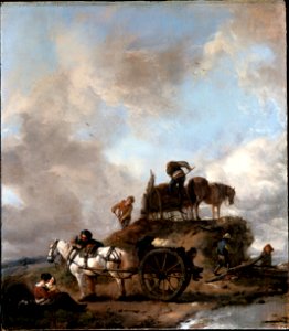 Wouwerman, Philips - Peasants in the Fields- Hay Harvest - Google Art Project