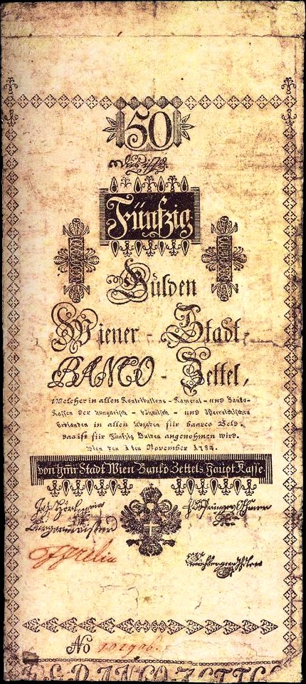WSB 50 Gulden 1784 obverse