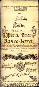 WSB 50 Gulden 1771 obverse