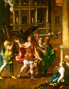 Workshop of Giulio Romano (Rome c. 1499-Mantua 1546) - The Omen of Claudius's Imperial Powers - RCIN 402806 - Royal Collection