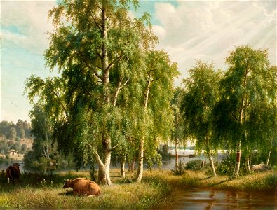 Wright Ferdinand Summer Landscape 1877
