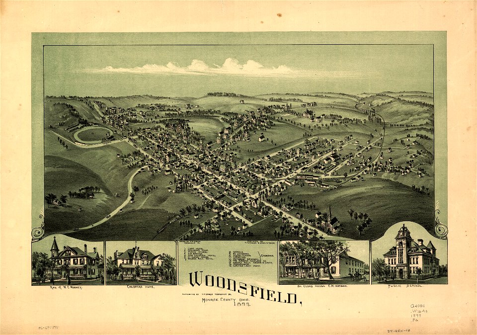 Woodsfield, Monroe County, Ohio, 1899 LOC 86691591