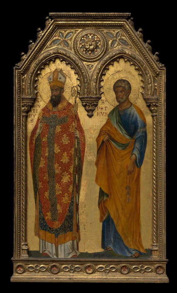 Workshop of Paolo Veneziano - Saints Augustine and Peter - 1958.304 - Art Institute of Chicago