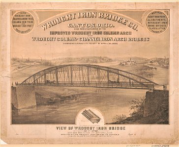 Wrought Iron Bridge Co., Canton, Ohio View of wrought iron bridge - - W.J. Morgan & Co. lith., Cleveland, O. LCCN93510462