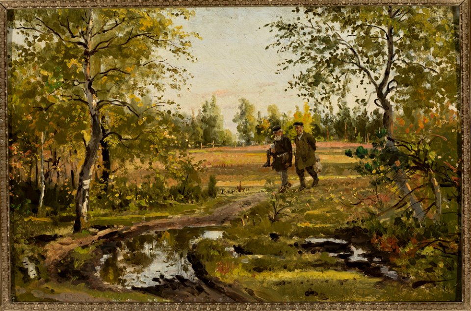 Włodzimierz J. Makowski - In a birch forest - M.Ob.1520 - National Museum in Warsaw