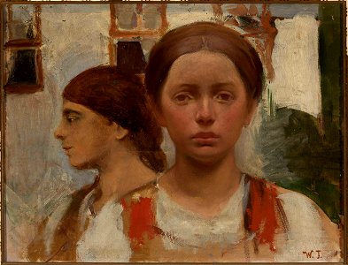 Włodzimierz Tetmajer - Two female heads - MP 5112 MNW - National Museum in Warsaw