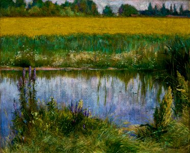 Władysław Podkowiński - Field of Lupin - MNK II-b-828 - National Museum Kraków