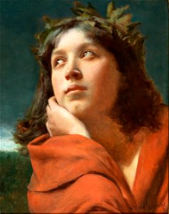 Władysław Czachórski - Portrait of a Girl with Laurel Wreath