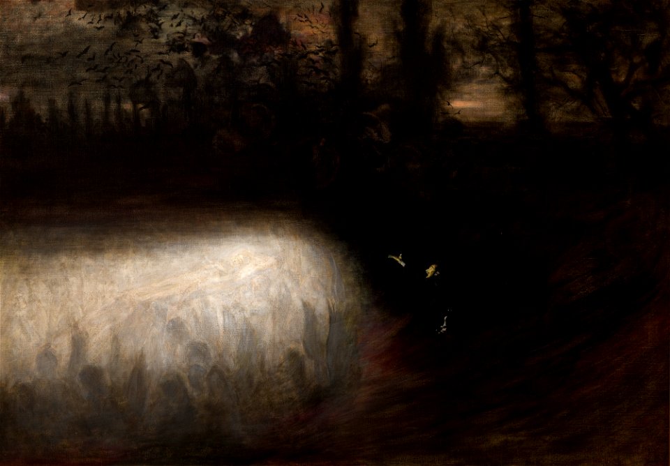 Władysław Podkowiński - Funeral March - MNK II-b-154 - National Museum Kraków