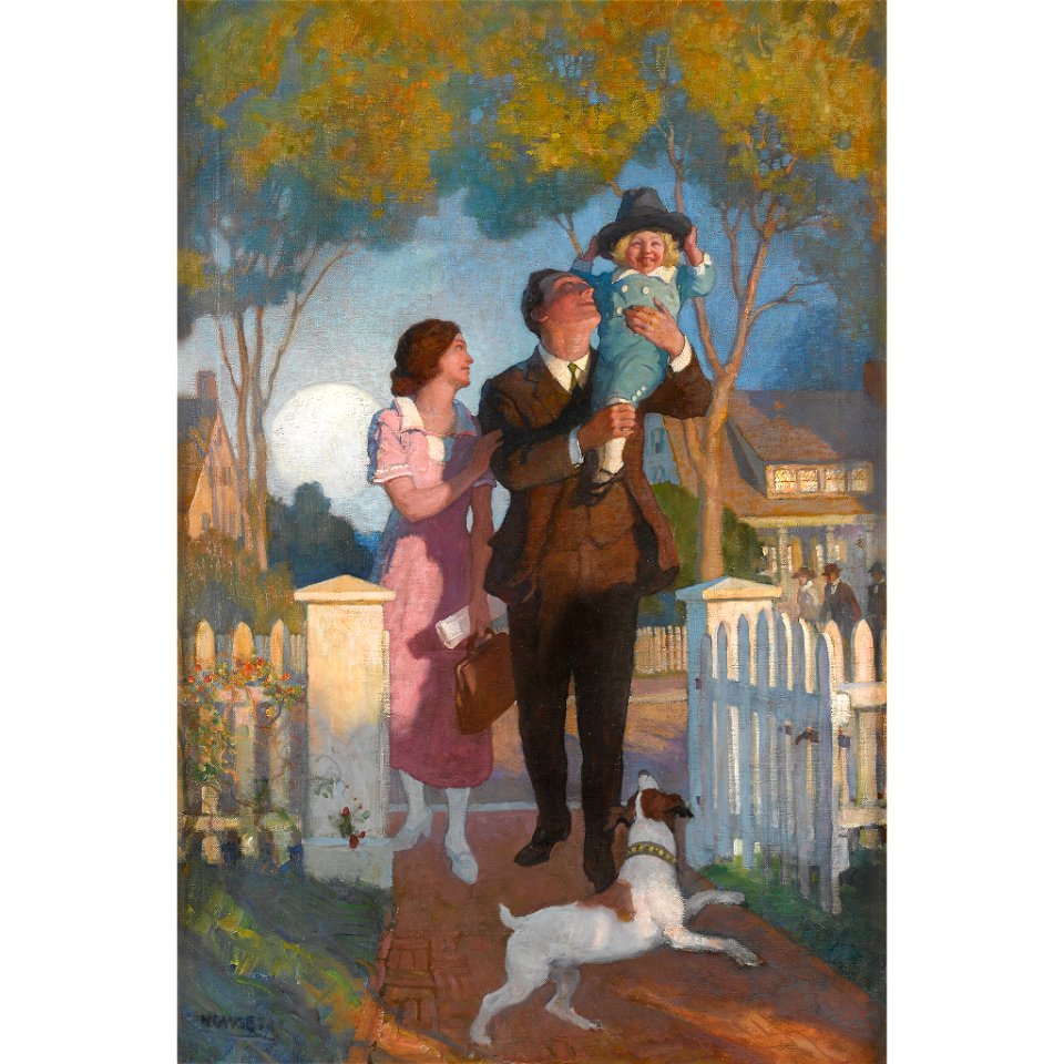 After the Day's Work (Arriving Home) by N.C. Wyeth