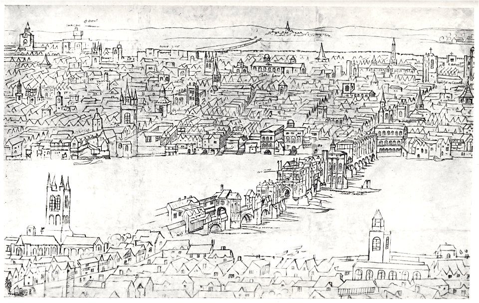 Wyngaerde London - London Bridge