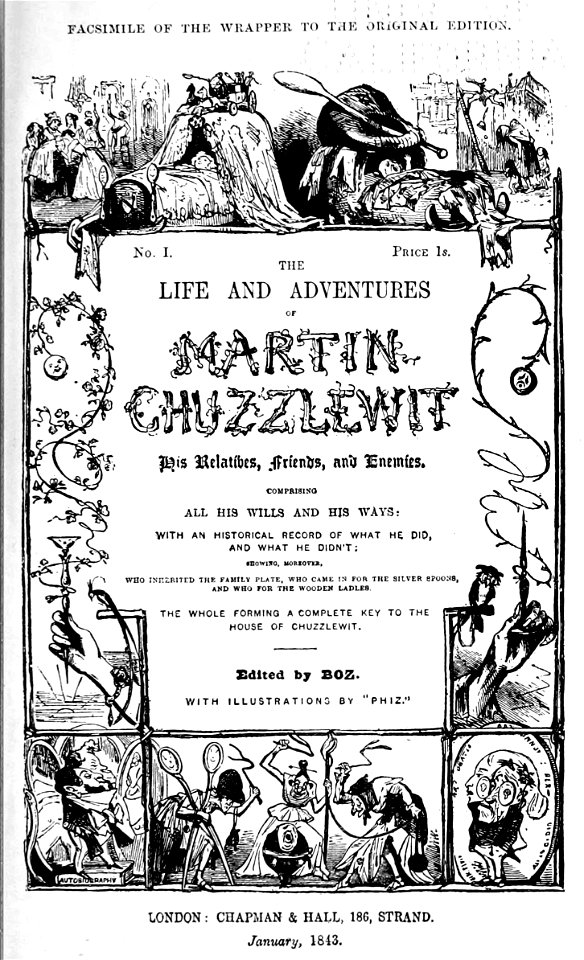 Wrapper--Martin Chuzzlewit (Phiz)