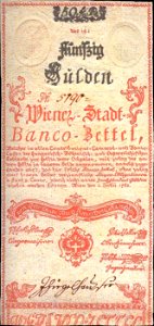 WSB 50 Gulden 1762 obverse