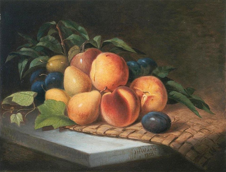 'Tabletop Still Life...' by James Henry Wright, 1860