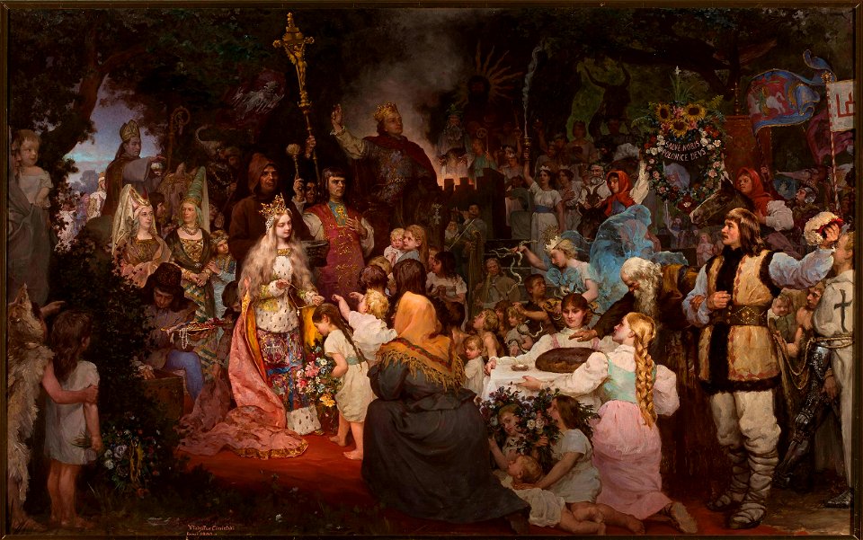 Władysław Ciesielski - Baptism of Lithuania - MP 3873 - National Museum in Warsaw