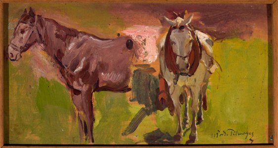 Włodzimierz Tetmajer - Two horses, sketch - 35867 MNW - National Museum in Warsaw