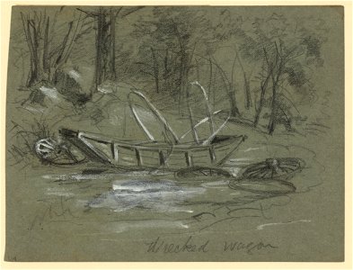 Wrecked wagon LCCN2004660921