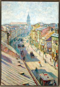 Władysław Podkowiński - Nowy Świat Street in Warsaw on a summer day - MP 336 - National Museum in Warsaw