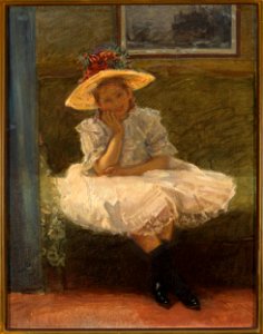 Władysław Podkowiński - Girl in a hat - MP 247 - National Museum in Warsaw
