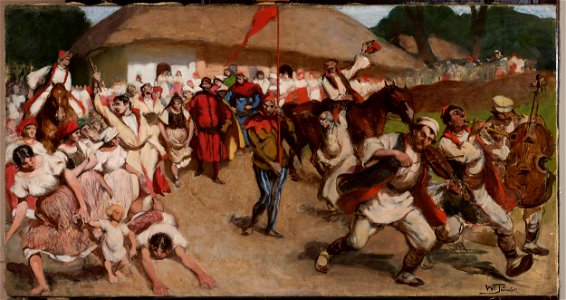 Włodzimierz Tetmajer - Folk scene – king among peasants - MP 2508 MNW - National Museum in Warsaw