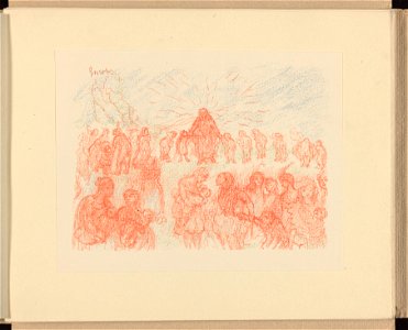 X. Laissez venir à moi les petits enfants , print by James Ensor, , Prints Department, Royal Library of Belgium, III 59887 B (11)