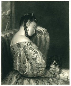 Wyatt - La belle Dormeuse - Steel Engraving