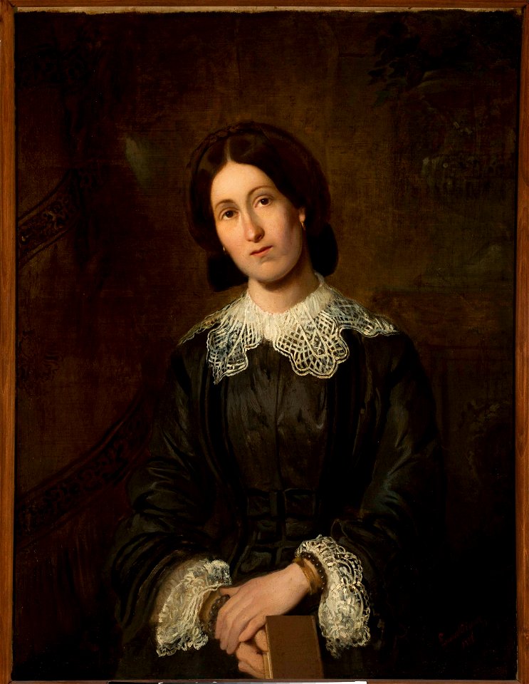 Władysław Łuszczkiewicz - Portrait of Lucyna Łuszczkiewicz, artist’s sister - MP 2389 MNW - National Museum in Warsaw