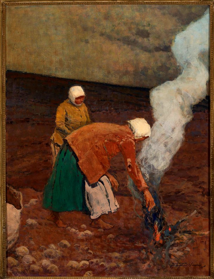 Władysław Wankie - Harvesting potatoes - MP 4355 - National Museum in Warsaw