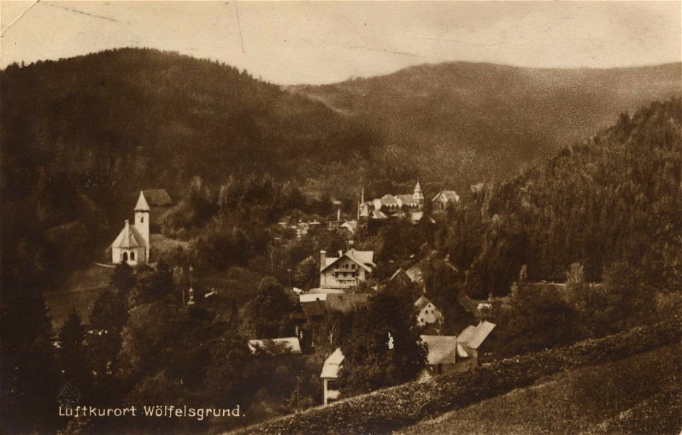Wölfelsgrund, Schlesien - Stadtansicht (2) (Zeno Ansichtskarten)