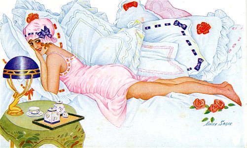 Xavier Sager Woman in bed 1