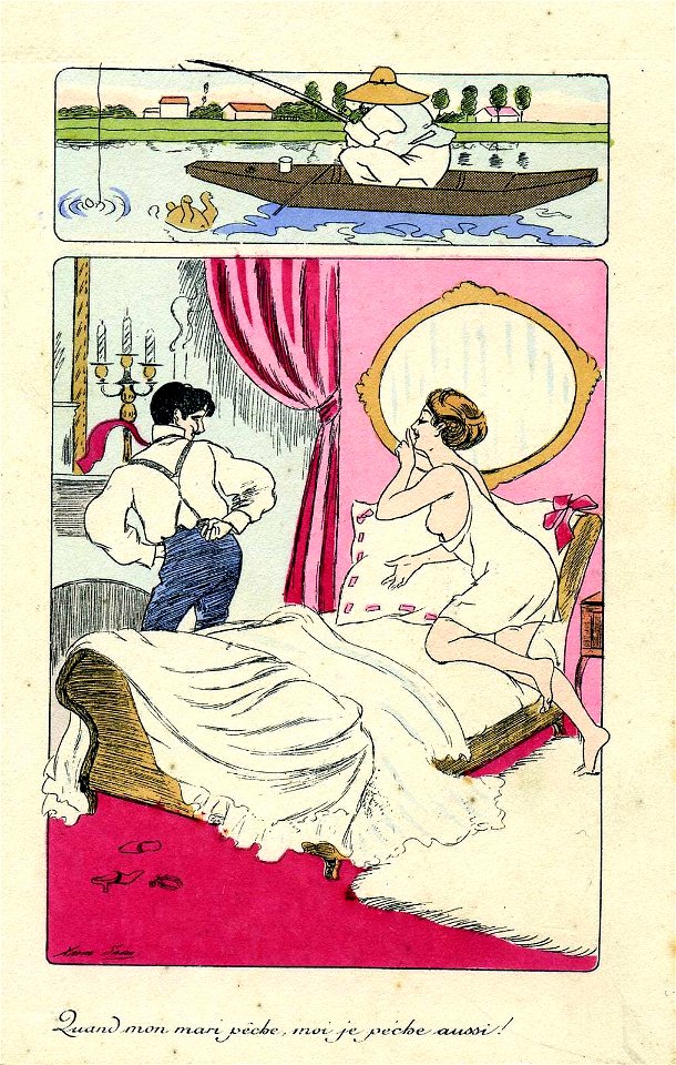 Xavier Sager Quand mon mari pêche moi je pêche aussi