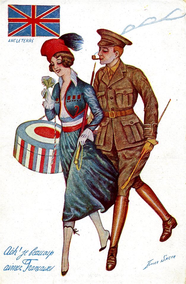 Xavier Sager Soldier and woman England