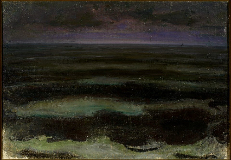 Władysław Ślewiński - Sea at night - MP 2297 MNW - National Museum in Warsaw