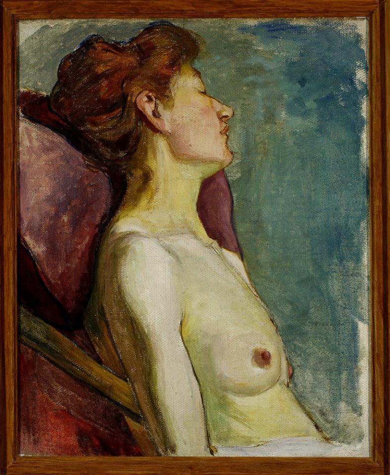 Władysław Ślewiński - Semi-nude of a seated woman - MP 819 - National Museum in Warsaw