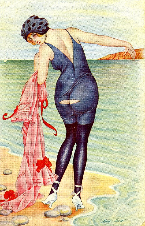 Xavier Sager Woman at the beach