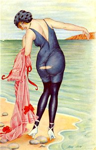 Xavier Sager Woman at the beach