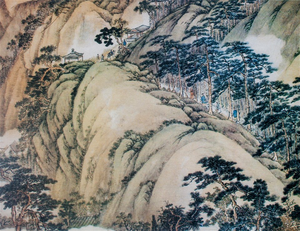 Xu Yang - Mountain trail meandering among the pines