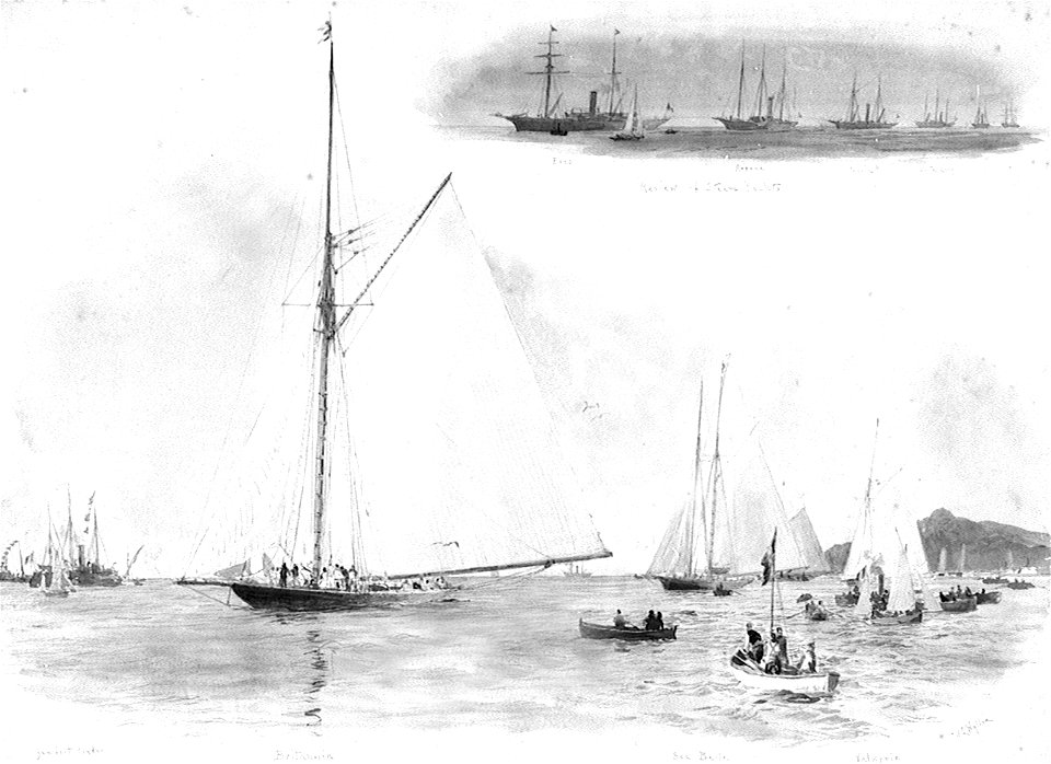 Yachts off Dover 1895 RMG PW1938