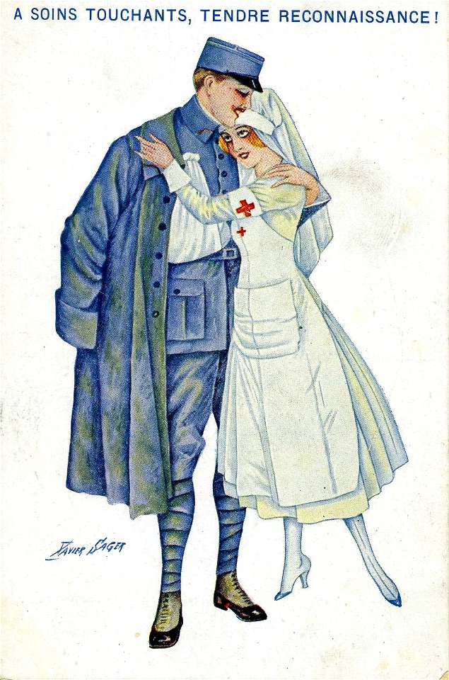 Xavier Sager Infirmières - A soins touchants tendre reconnaisance