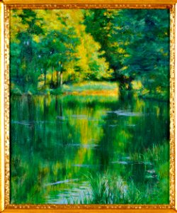 Władysław Podkowiński - Lake in a park - 183784 MNW - National Museum in Warsaw
