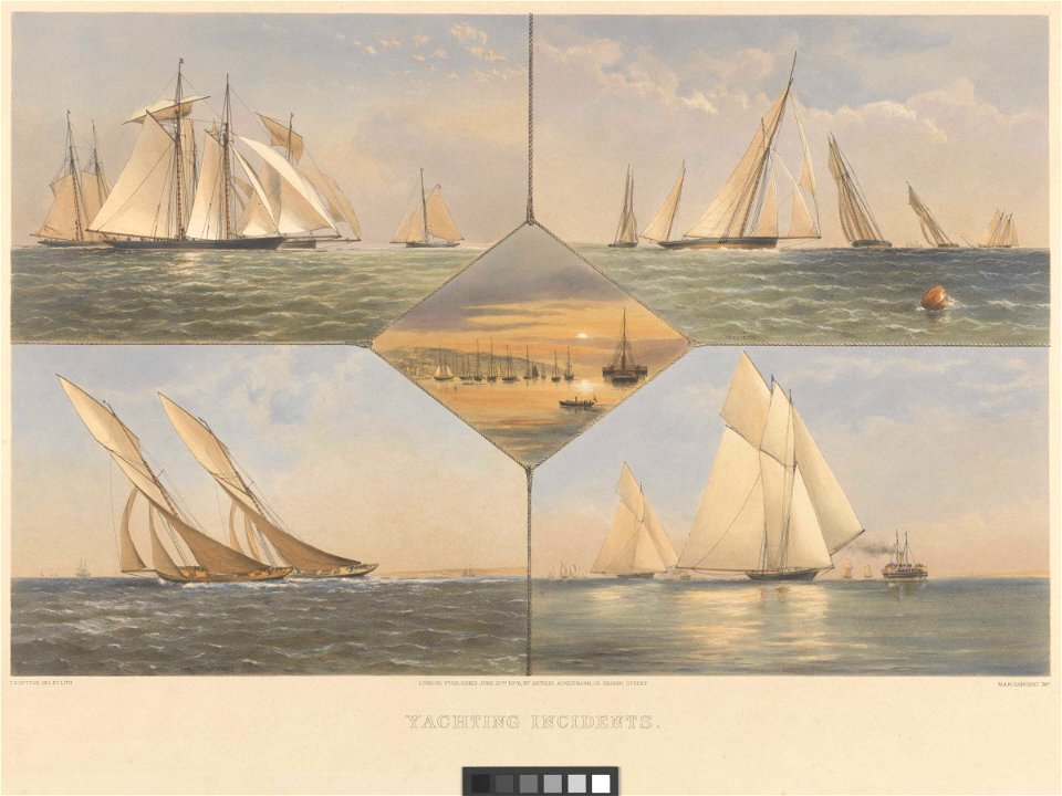 Yachting Incidents - Five yachting scenes RMG PY8786