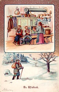 X - Da Ufnbank - 1902 - Vorderseite - Doppelkarte