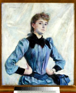 Władysław Podkowiński - Study of a blonde - MP 4642 - National Museum in Warsaw
