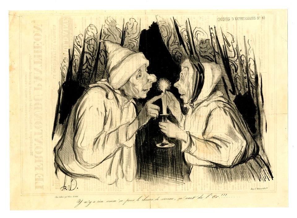 Y n'y a rien comme ça pour le rhume de cerveau (There's nothing like it, to heal a head cold!) (BM 1907,0330.14)